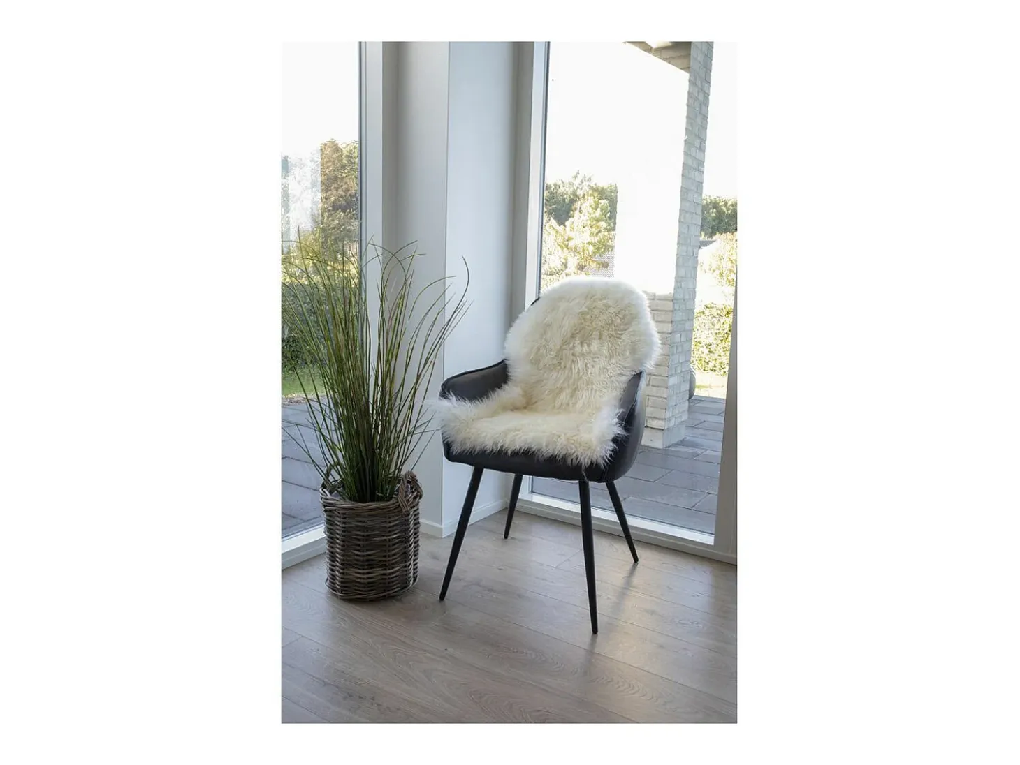 Piel de cordero marfil 50x85 cm