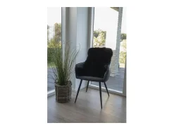 Piel de cordero negra 50x85 cm