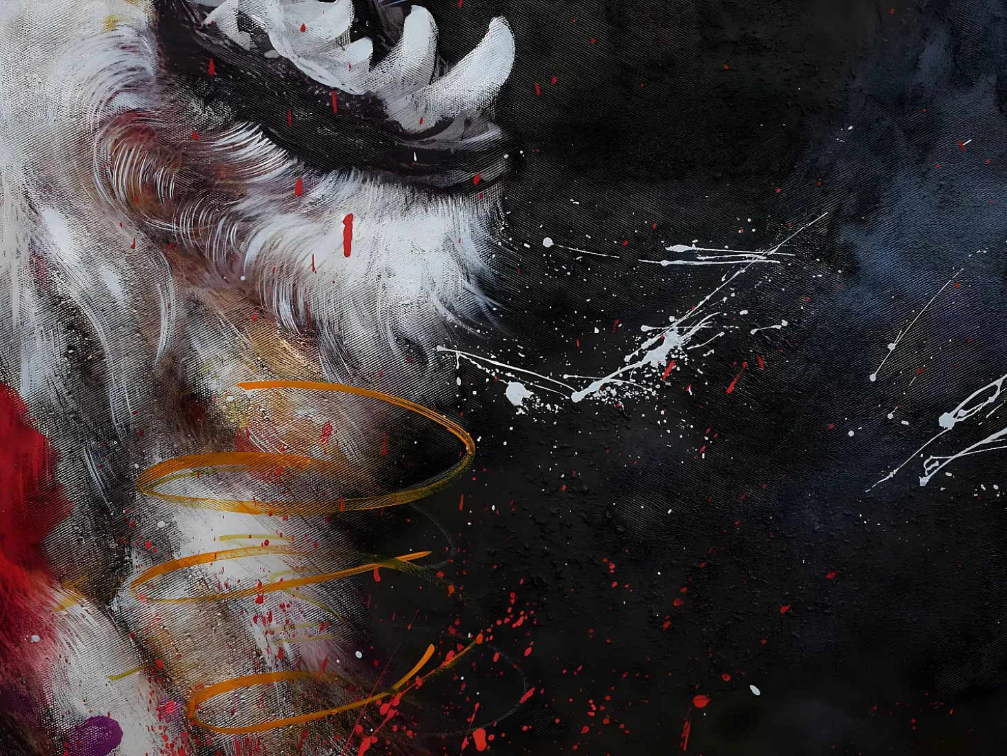 Pintura al óleo León MCW-H25, 100x150cm
