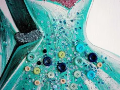 Pintura al óleo Vestidos verdes pintados a mano