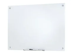 Pizarra Magnética de Cristal SucceBuy, 90 x 60cm, Borrado en Seco Sin Marco