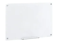 Pizarra Magnética de Cristal SucceBuy, 90 x 60cm, Borrado en Seco Sin Marco
