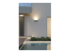 Pla XL Negro - Aplique de pared LED de 35 W con interruptor CCT 2700K/3200K/4000K en aluminio, aplique de pared con luz ascendente - Beneito & Faure