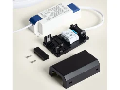 Placa LED 18W Circular Slim Surface Corte Ajustable Ø50-190 mm con Caja Conexiones 2700K Blanco Cálido