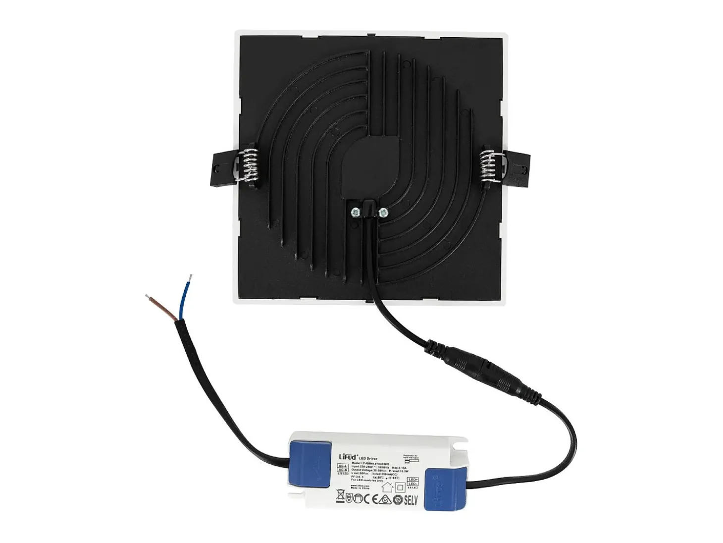 Placa LED 16W Cuadrada High Lumen Corte Ø135 mm 4000K Blanco Neutro