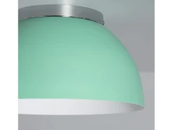 Plafón Circular Aluminio Ø305 mm Bosco Silver Verde Celadón