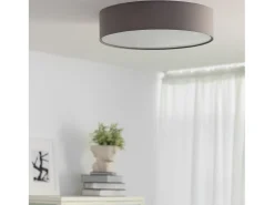 Plafón Circular Tela Ø500 mm Ranj Gris