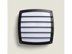 Plafón Cuadrado Aluminio para Exterior 300x300 mm Domia Negro