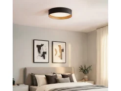 Plafón de Techo LED 30W Metal Talagapa S Ø400 mm Negro