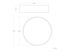Plafón de Techo LED 30W Metal Talagapa S Ø400 mm Negro