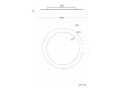 Plafón de Techo LED 30W Metal Garter Negro Mate