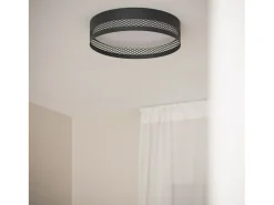 Plafón de Techo LED 30W Metal Saska S Negro Mate