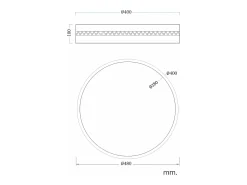 Plafón de Techo LED 30W Metal Walital S Blanco Mate