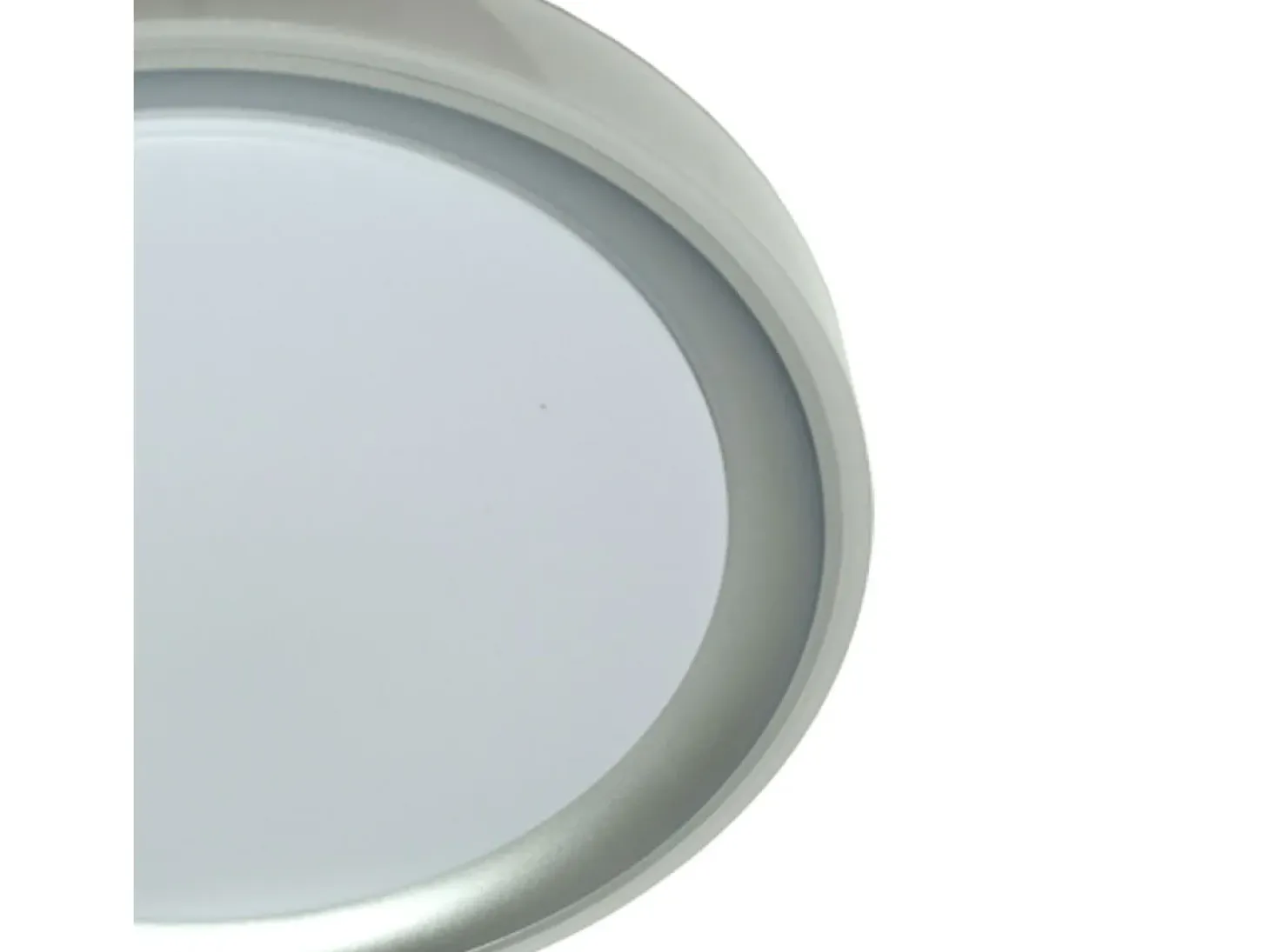 Plafón Kigali Bel Air 72W luz LED 6480 lm con mando regulador blanco/plata Ø50x7 cm