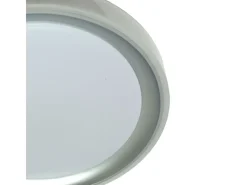 Plafón Kigali mini Bel Air 48W luz LED 4800 lm con mando regulador plateado Ø40 cm
