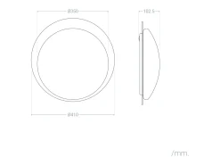 Plafón LED Acústico 18W Circular Fieltro Ø460 mm CCT Seleccionable Lezhan Gris