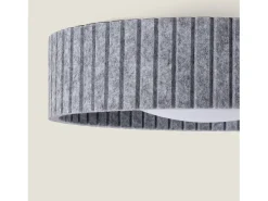 Plafón LED Acústico 18W Circular Fieltro Ø400 mm CCT Seleccionable Kaptyn Gris