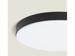 Plafón LED Exterior 24W Circular Ø220 mm Regulable Negro