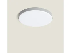 Plafón LED Exterior 24W Circular Ø220 mm Regulable Gris
