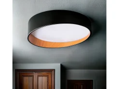Plafón LED 28W Circular Ø400 mm CCT Seleccionable Liam Negro