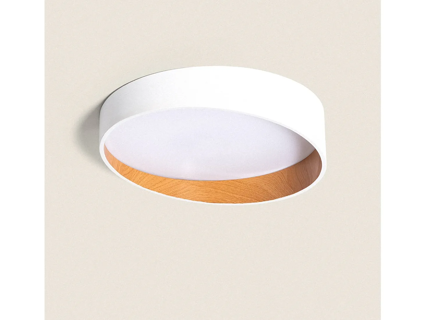 Plafón LED 28W Circular Ø400 mm CCT Seleccionable Liam Negro