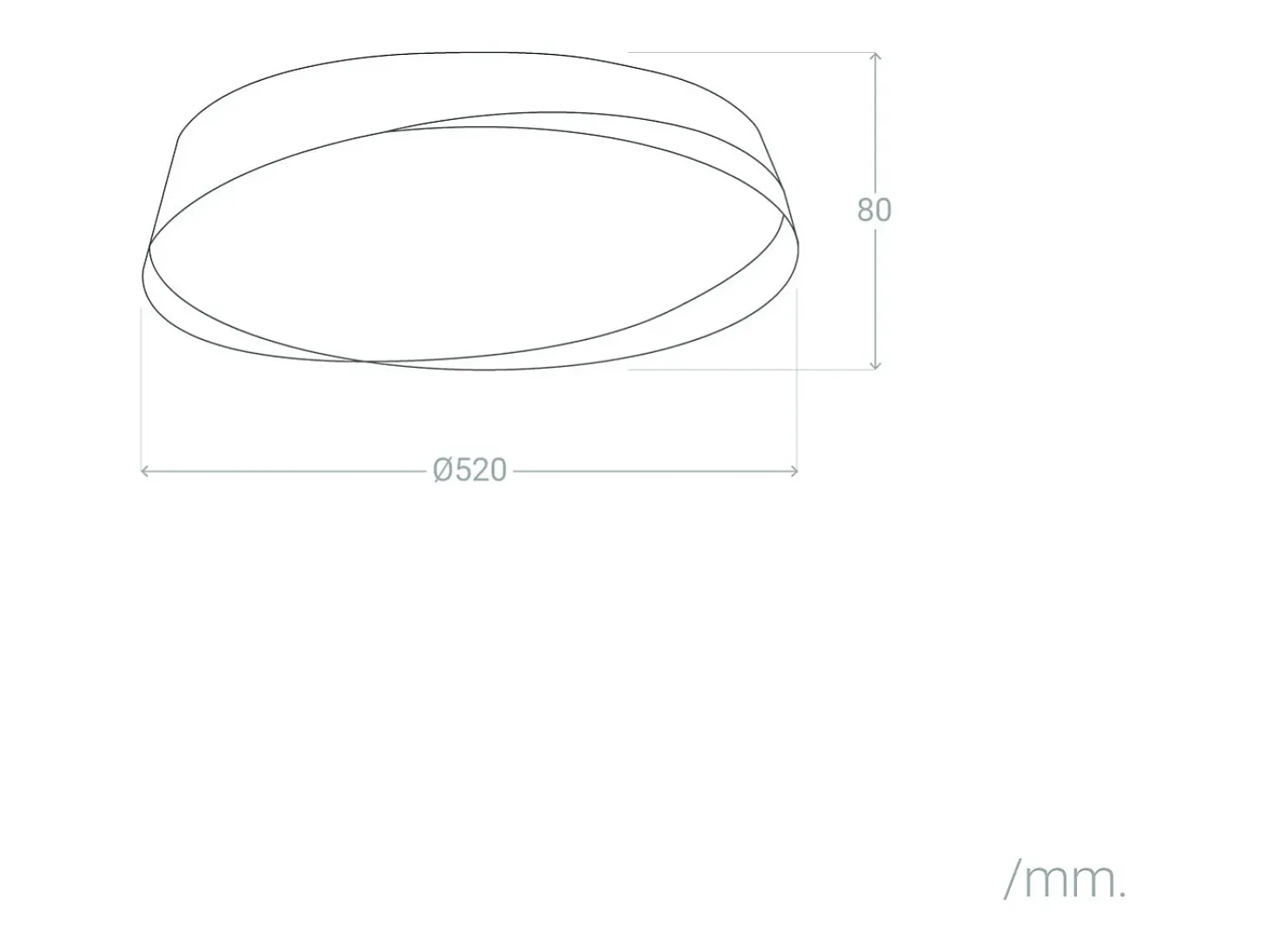 Plafón LED 36W Circular Ø520 mm CCT Seleccionable Nil Blanco