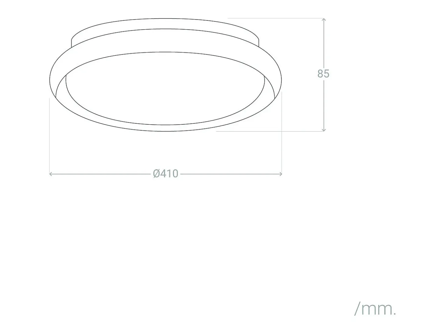 Plafón LED 28W Circular Ø410 mm CCT Seleccionable Rayan Blanco
