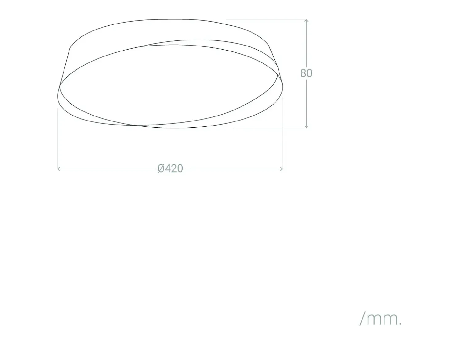 Plafón LED 28W Circular Ø420 mm CCT Seleccionable Nil Blanco