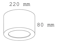Plafón LED 24W Circular Aluminio Luz Indirecta Ø175 mm Tokkai 4000K Blanco Blanco Neutro