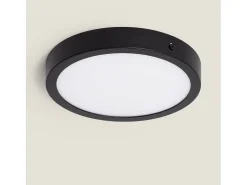 Plafón LED 18W Circular Aluminio Ø210 mm Slim CCT Seleccionable Galán SwitchDimm Negro