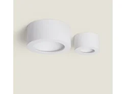 Plafón LED 8W Circular Aluminio Luz Indirecta Ø105 mm Tokkai 4000K Blanco Blanco Neutro