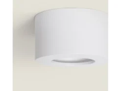 Plafón LED 8W Circular Aluminio Luz Indirecta Ø105 mm Tokkai 4000K Blanco Blanco Neutro