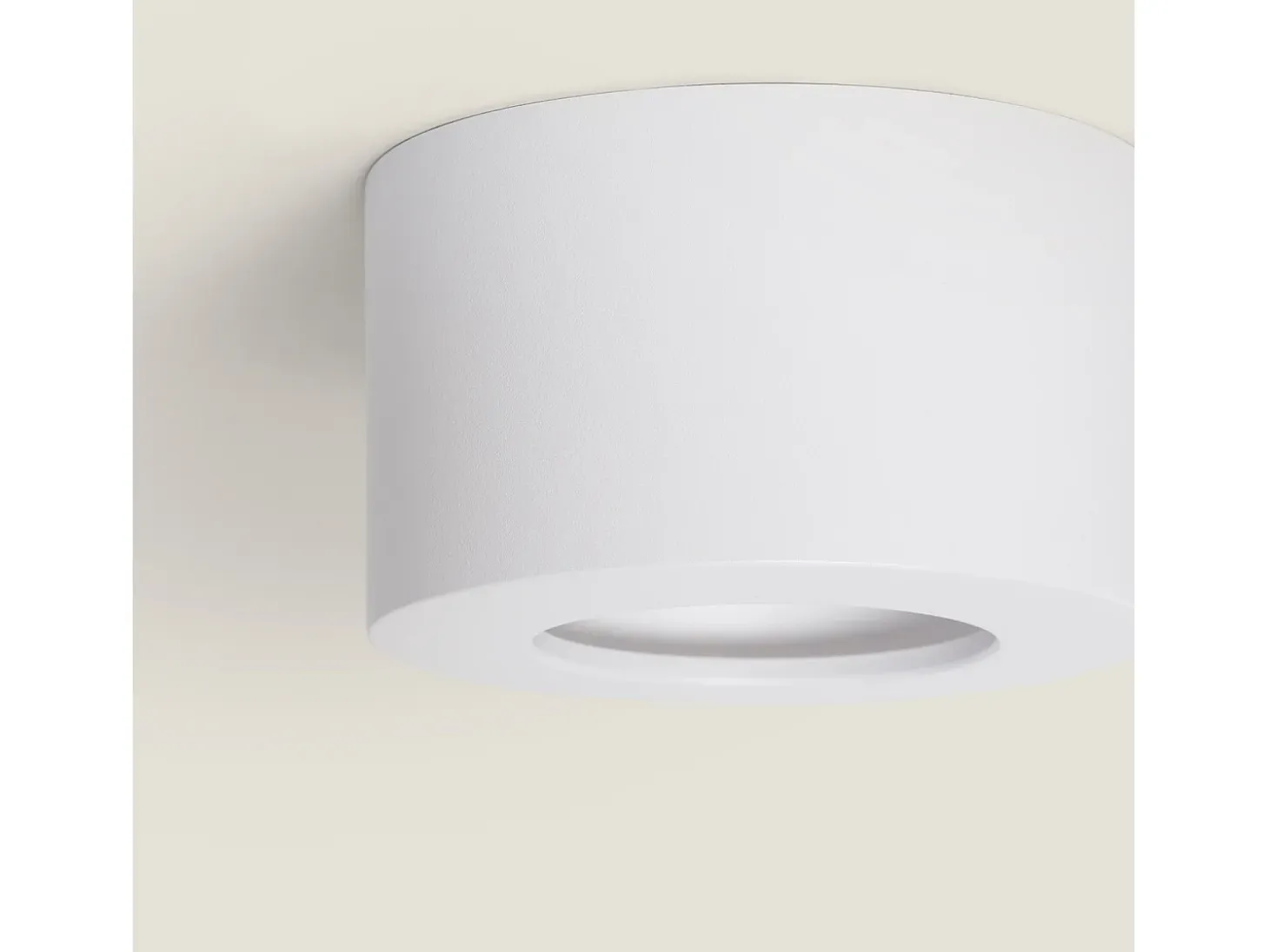 Plafón LED 8W Circular Aluminio Luz Indirecta Ø105 mm Tokkai 4000K Blanco Blanco Neutro