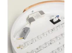 Plafón LED 18W Circular Madera Ø320 mm CCT Seleccionable Semi-Dari Blanco