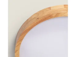Plafón LED 20W Circular Madera Ø400 mm CCT Seleccionable Kayu Madera