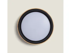 Plafón LED 20W Circular Madera Ø470 mm CCT Seleccionable Dari Negro