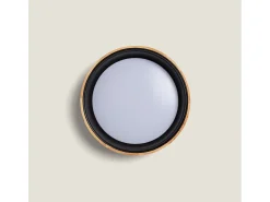 Plafón LED 15W Circular Madera Ø370 mm CCT Seleccionable Dari Negro