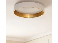 Plafón LED 20W Circular Metal Ø450 mm CCT Seleccionable Broadway Blanco / Dorado