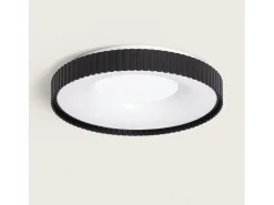 Plafón LED 24W Circular Metal CCT Seleccionable Guerin Negro