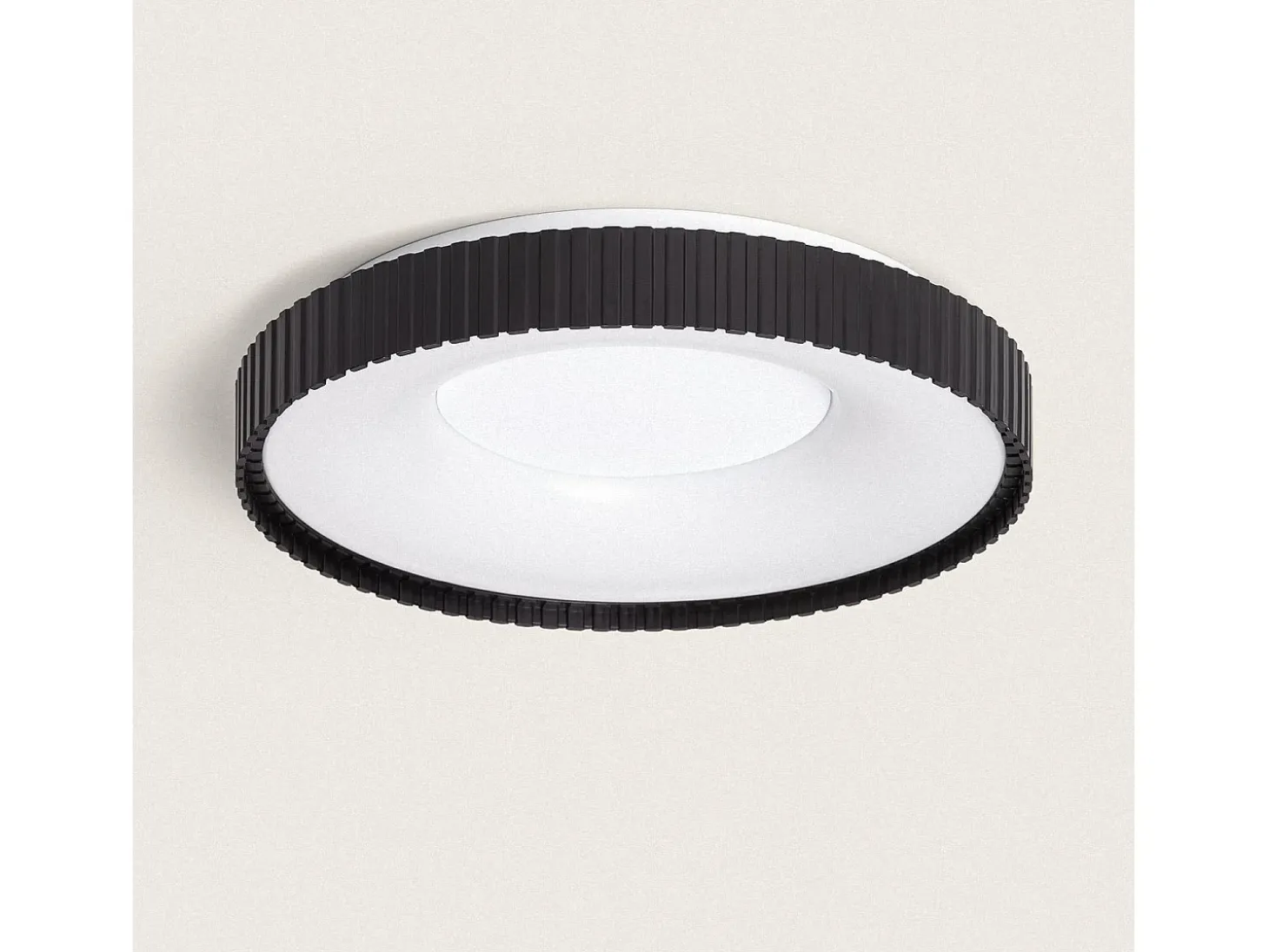 Plafón LED 24W Circular Metal CCT Seleccionable Guerin Negro