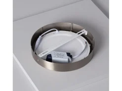 Plafón LED 18W Circular Metal Ø225 mm Silver 6000K Blanco Frío