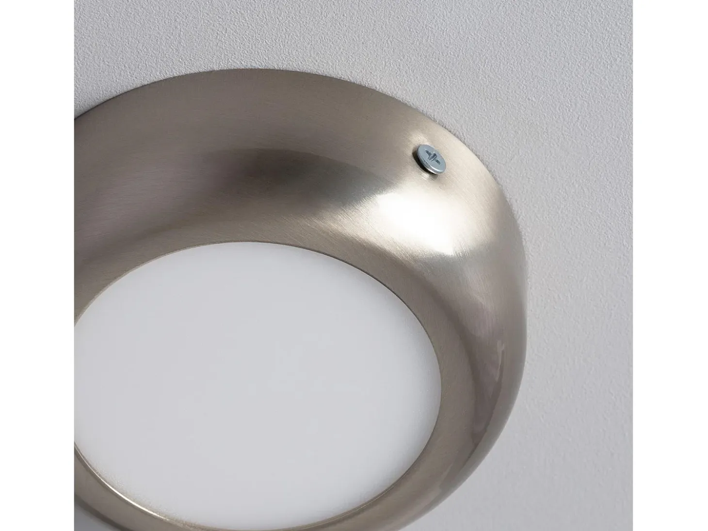 Plafón LED 6W Circular Metal Ø120 mm Design Silver 4000K Blanco Neutro
