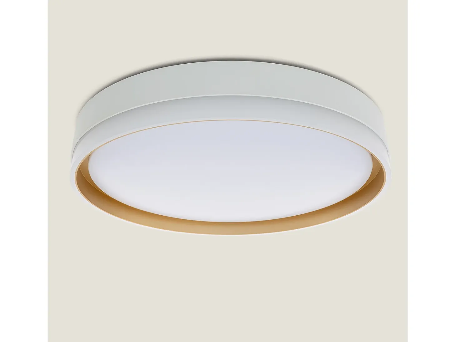 Plafón LED 24W Circular Metal Ø400 mm Marstal Dorado