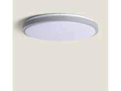 Plafón LED 24W Circular Metal Ø500 mm CCT Seleccionable Bari Gris