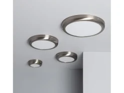 Plafón LED 6W Circular Metal Ø120 mm Design Silver 3000K Blanco Cálido