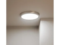 Plafón LED 24W Circular Metal Ø300 mm Design Silver 2900K - 3200K Blanco Cálido