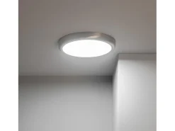 Plafón LED 24W Circular Metal Ø300 mm Design Silver 2900K - 3200K Blanco Cálido