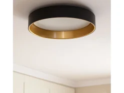 Plafón LED 20W Circular Metal Ø450 mm CCT Seleccionable Broadway Negro / Dorado