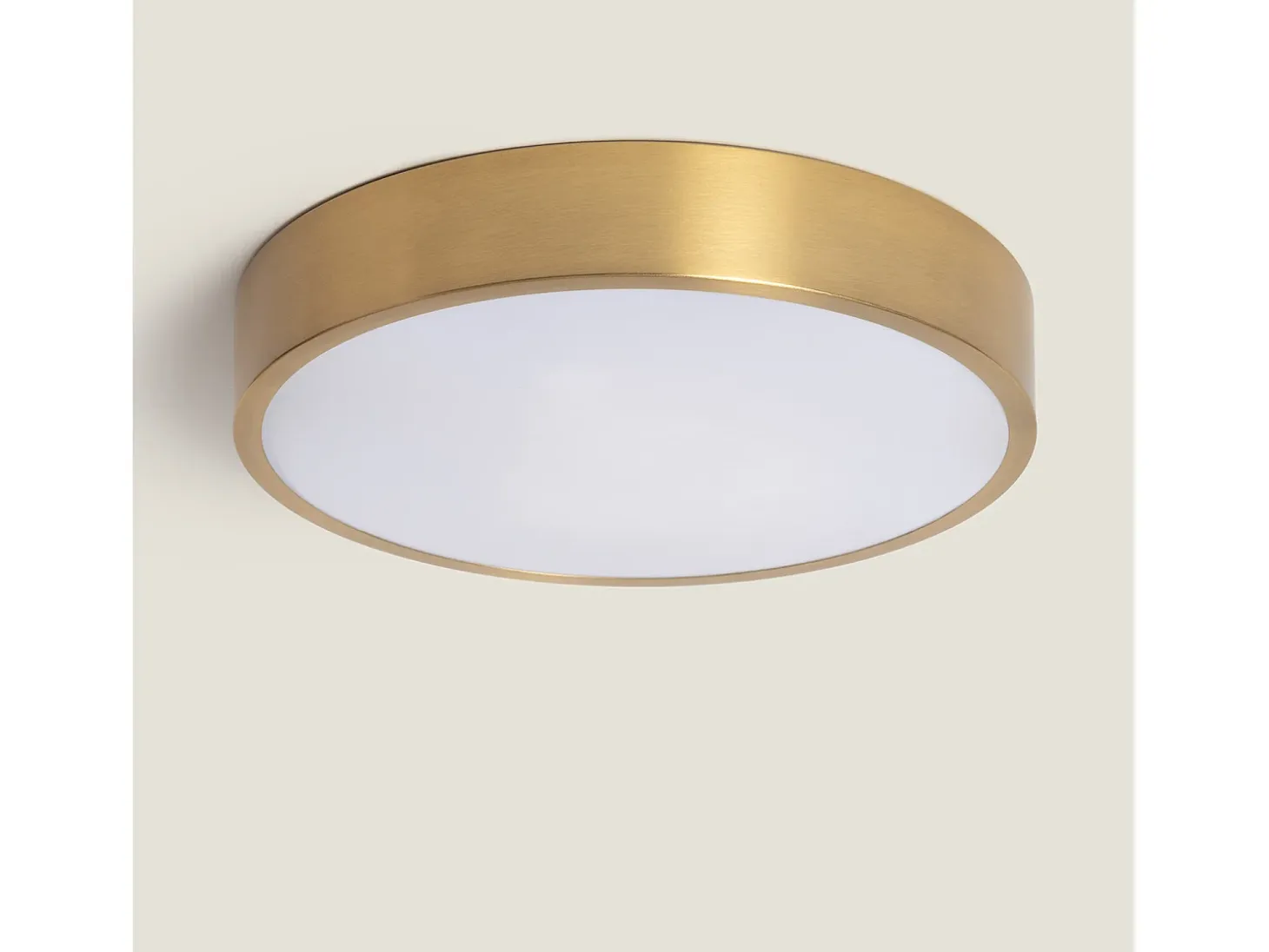 Plafón LED 18W Circular Metal Ø300 mm CCT Seleccionable Haydn Dorado