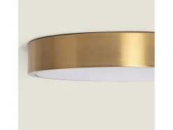 Plafón LED 18W Circular Metal Ø300 mm CCT Seleccionable Haydn Dorado
